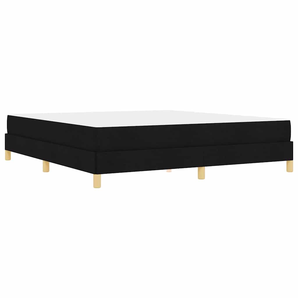 Letto a molle con materasso Nero 180 x 200 cm Tessuto | homemem39