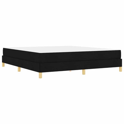 Letto a molle con materasso Nero 180 x 200 cm Tessuto | homemem39