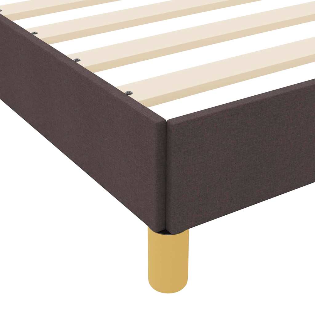 Letto a molle con materasso Marrone Scuro 180 x 200 cm Tessuto | homemem39