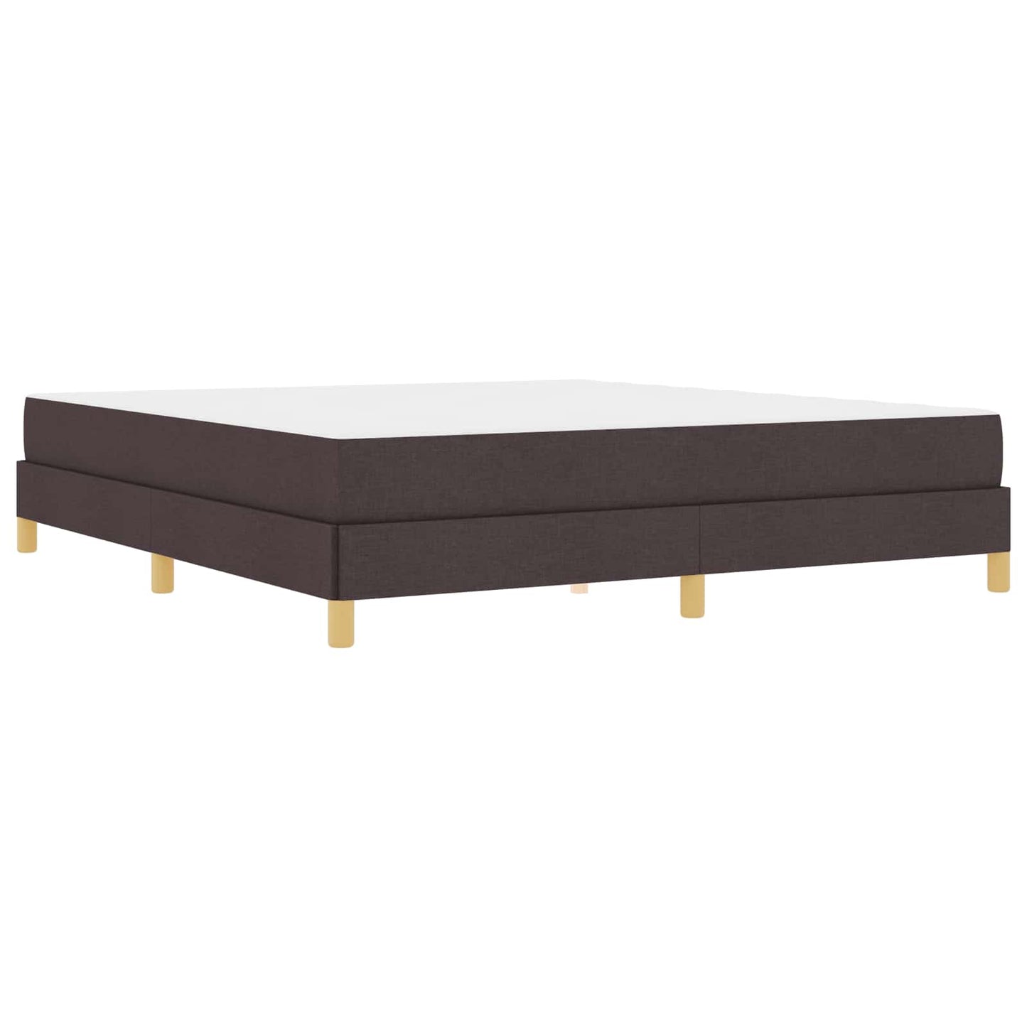 Letto a molle con materasso Marrone Scuro 180 x 200 cm Tessuto | homemem39