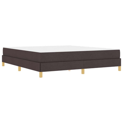 Letto a molle con materasso Marrone Scuro 180 x 200 cm Tessuto | homemem39