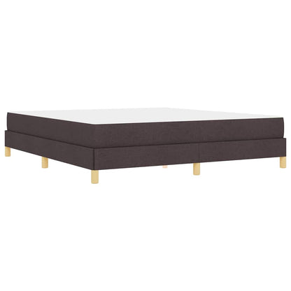Letto a molle con materasso Marrone Scuro 180 x 200 cm Tessuto | homemem39