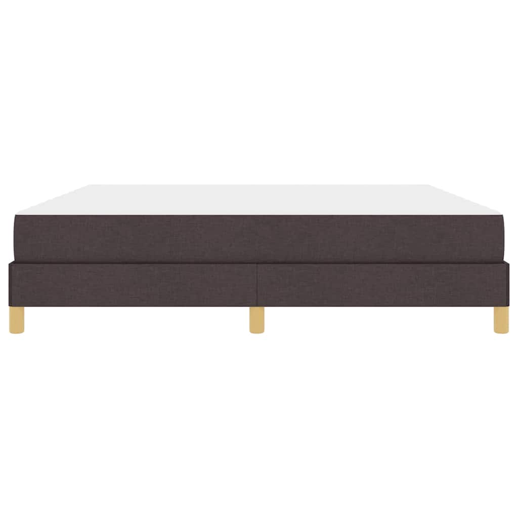Letto a molle con materasso Marrone Scuro 180 x 200 cm Tessuto | homemem39