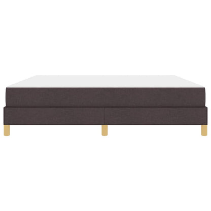 Letto a molle con materasso Marrone Scuro 180 x 200 cm Tessuto | homemem39