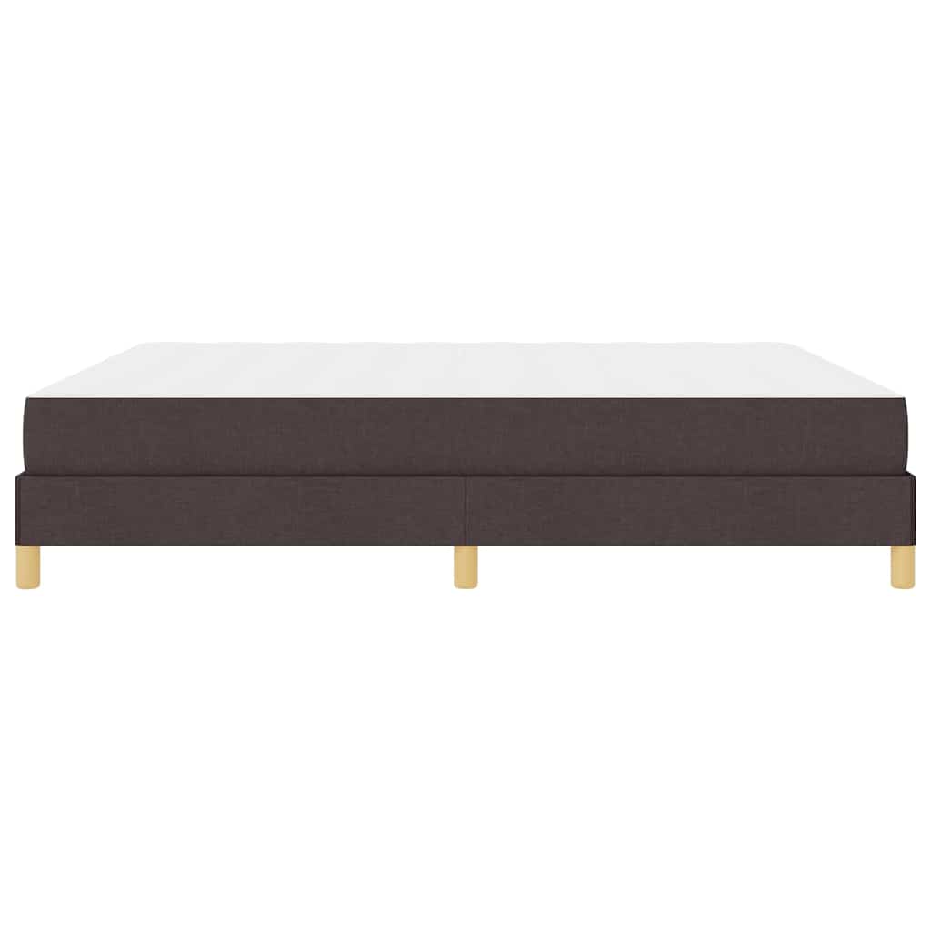 Letto a molle con materasso Marrone Scuro 180 x 200 cm Tessuto | homemem39