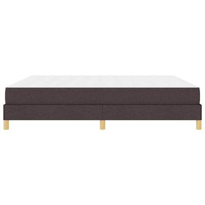 Letto a molle con materasso Marrone Scuro 180 x 200 cm Tessuto | homemem39