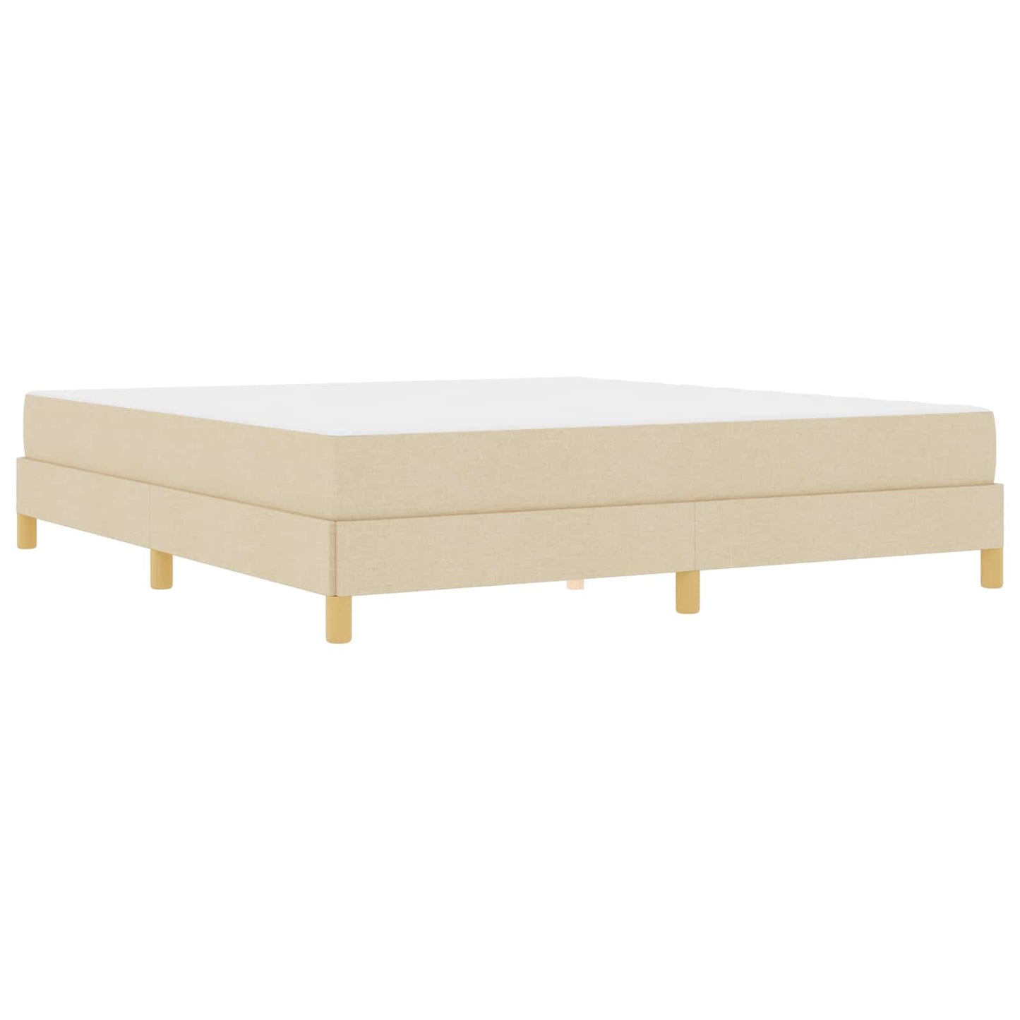 Letto a molle con materasso Crema 180 x 200 cm Tessuto | homemem39