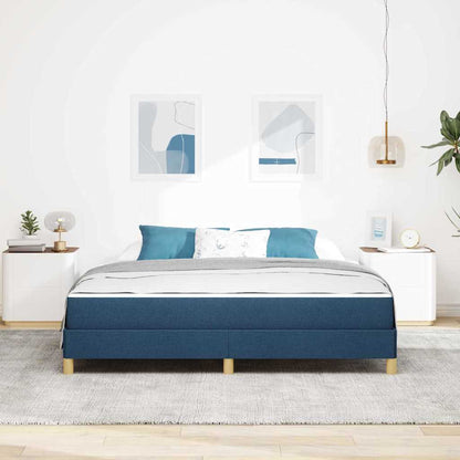 Letto a molle con materasso Blu 180 x 200 cm Tessuto | homemem39