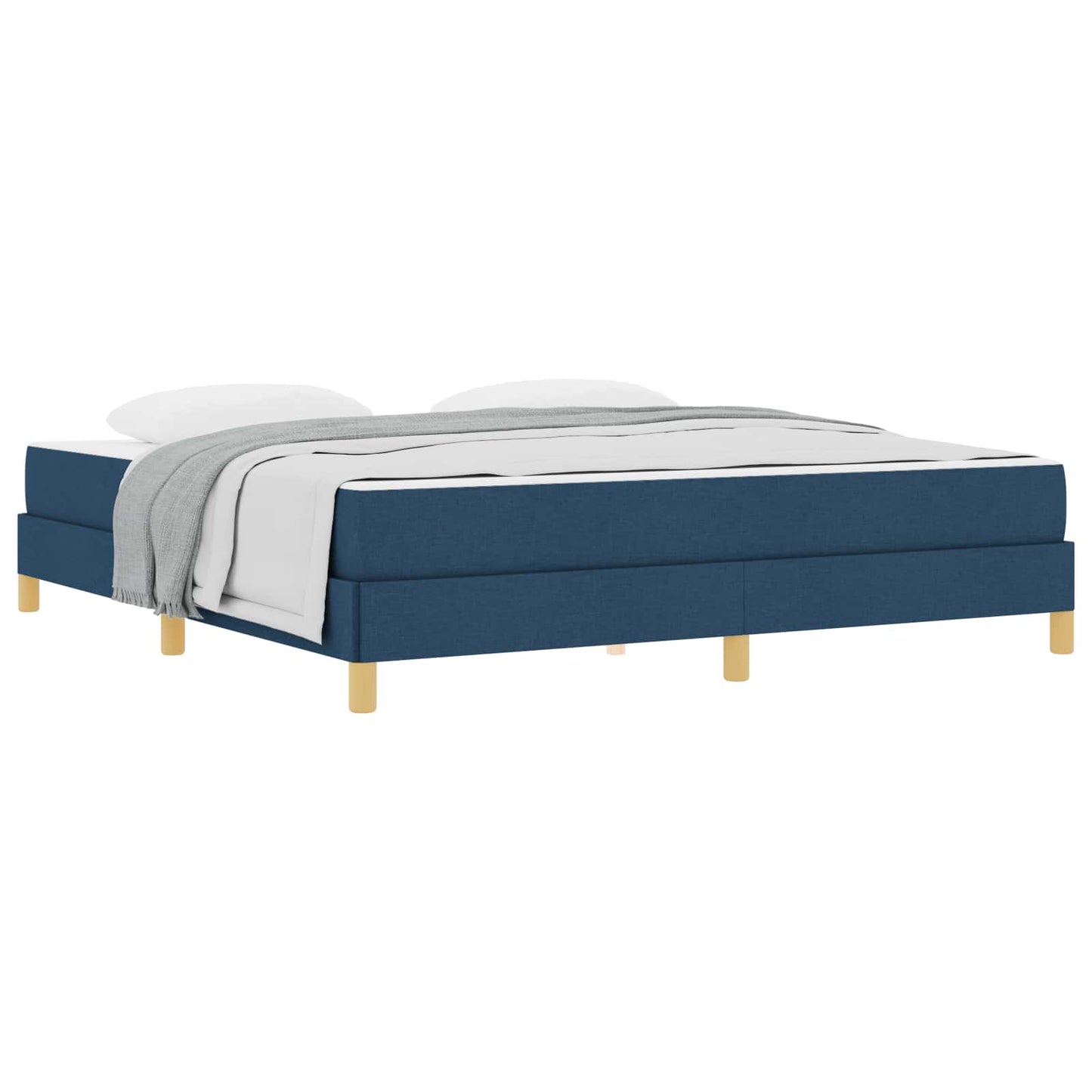 Letto a molle con materasso Blu 180 x 200 cm Tessuto | homemem39