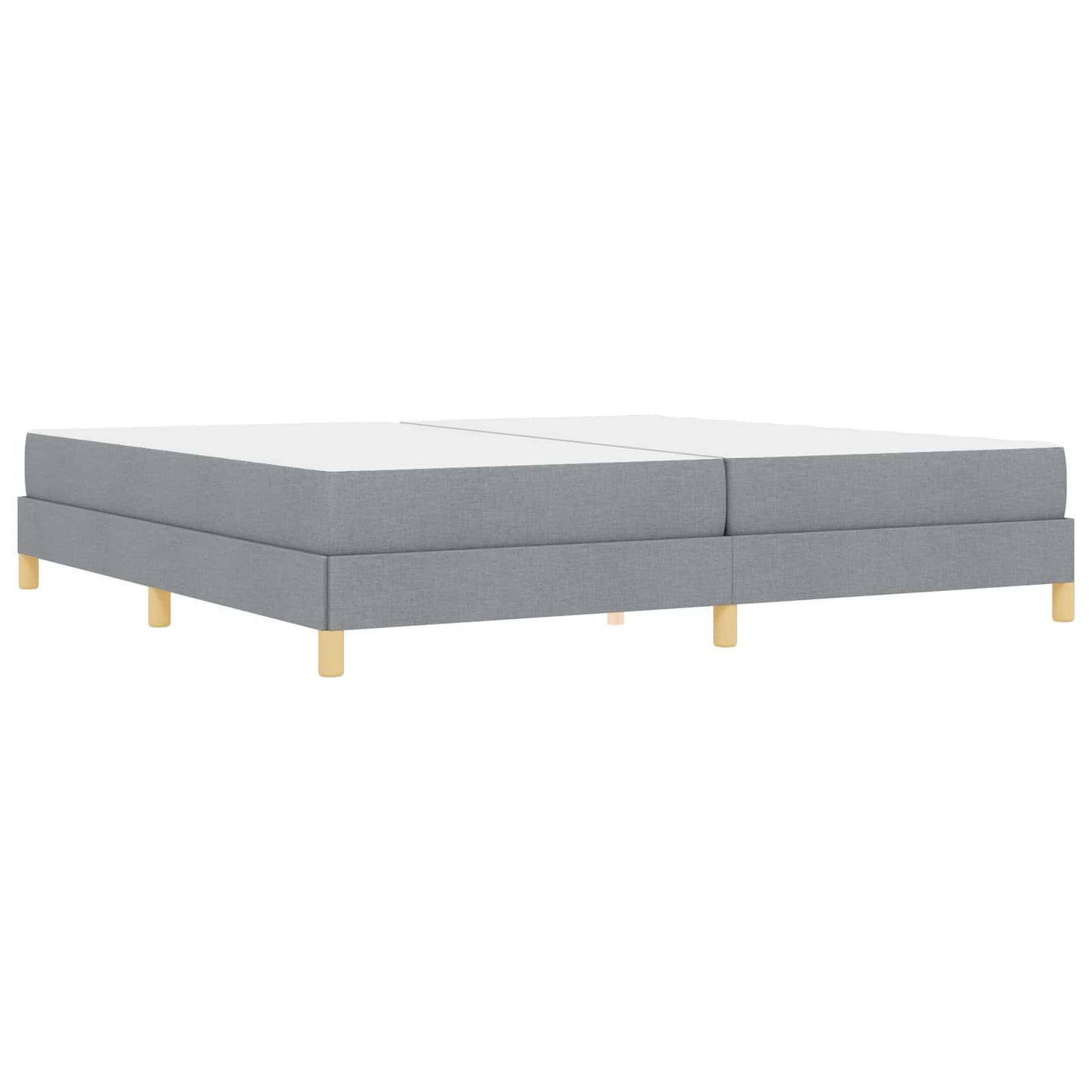 Letto a molle con materasso Grigio chiaro 200 x 200 cm Tessuto | homemem39