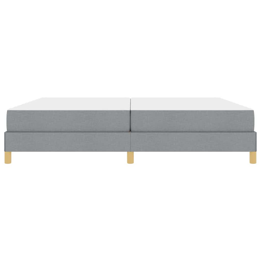Letto a molle con materasso Grigio chiaro 200 x 200 cm Tessuto | homemem39