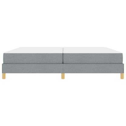 Letto a molle con materasso Grigio chiaro 200 x 200 cm Tessuto | homemem39