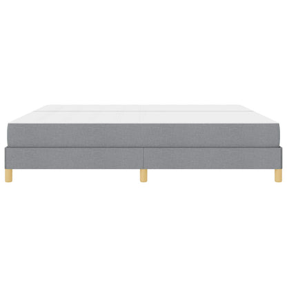Letto a molle con materasso Grigio chiaro 200 x 200 cm Tessuto | homemem39