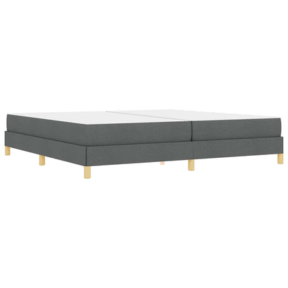 Letto a molle con materasso Grigio scuro 200 x 200 cm Tessuto | homemem39