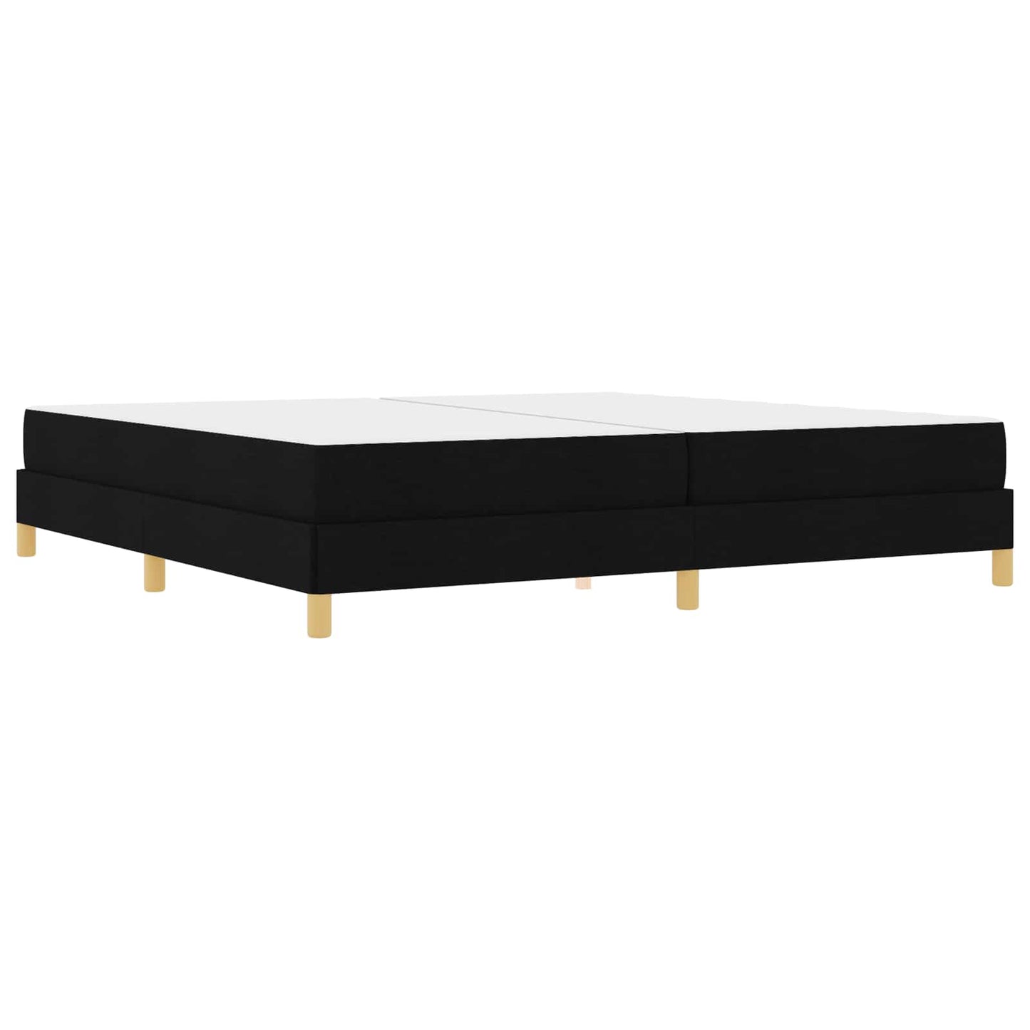 Letto a molle con materasso Nero 200 x 200 cm Tessuto | homemem39
