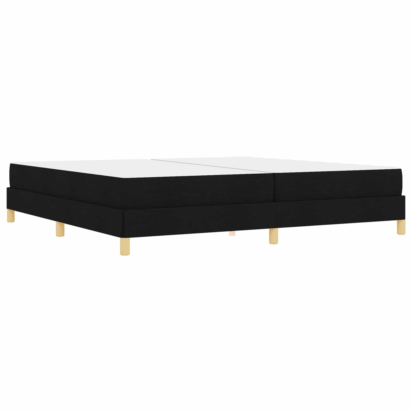 Letto a molle con materasso Nero 200 x 200 cm Tessuto | homemem39