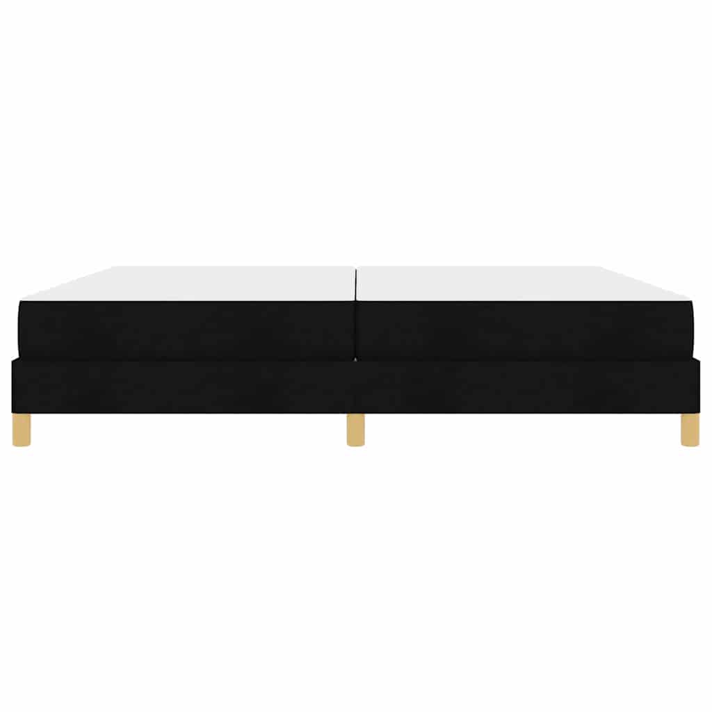 Letto a molle con materasso Nero 200 x 200 cm Tessuto | homemem39
