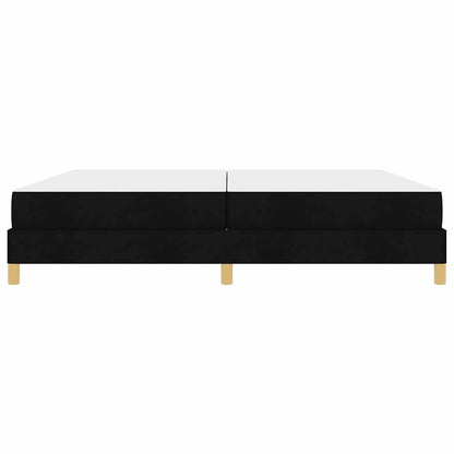 Letto a molle con materasso Nero 200 x 200 cm Tessuto | homemem39