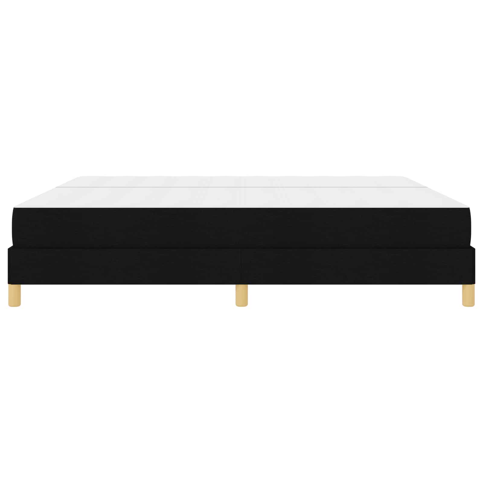 Letto a molle con materasso Nero 200 x 200 cm Tessuto | homemem39