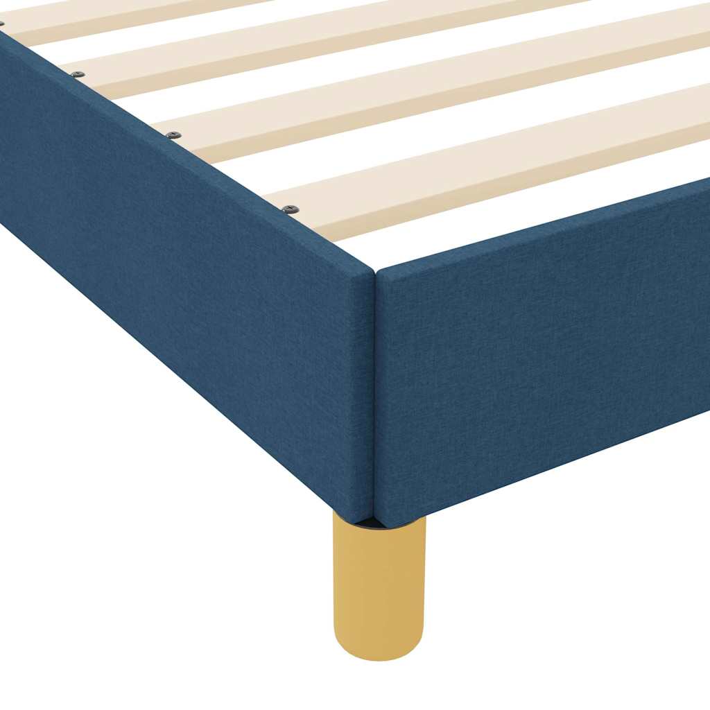 Letto a molle con materasso Blu 200 x 200 cm Tessuto | homemem39
