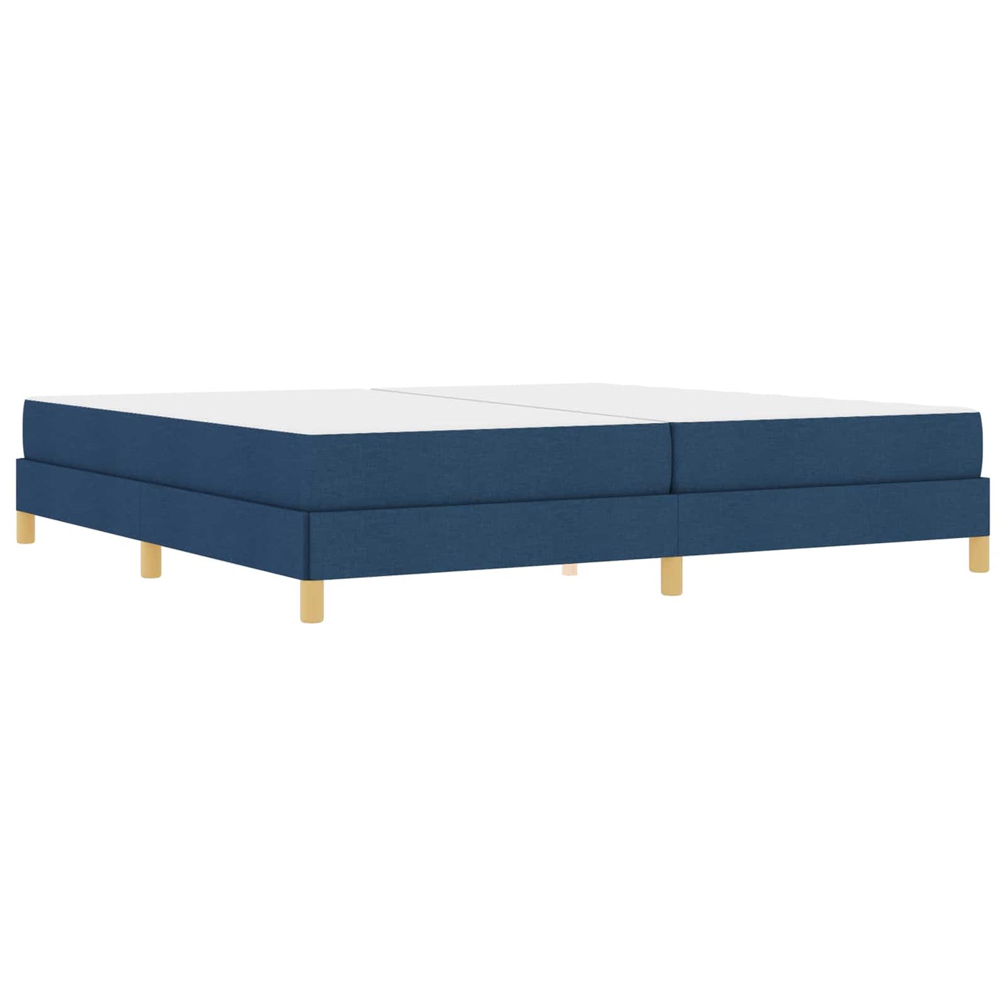 Letto a molle con materasso Blu 200 x 200 cm Tessuto | homemem39