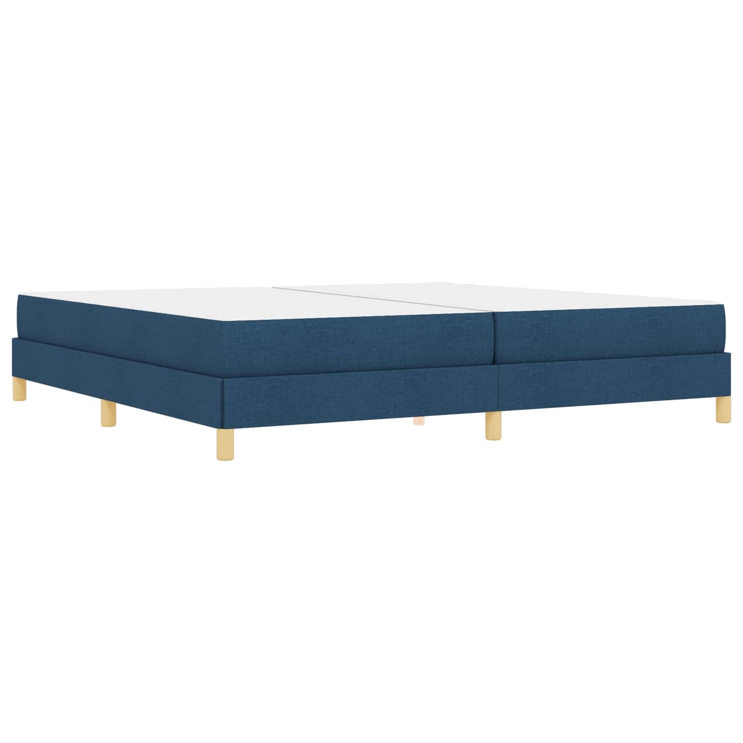 Letto a molle con materasso Blu 200 x 200 cm Tessuto | homemem39