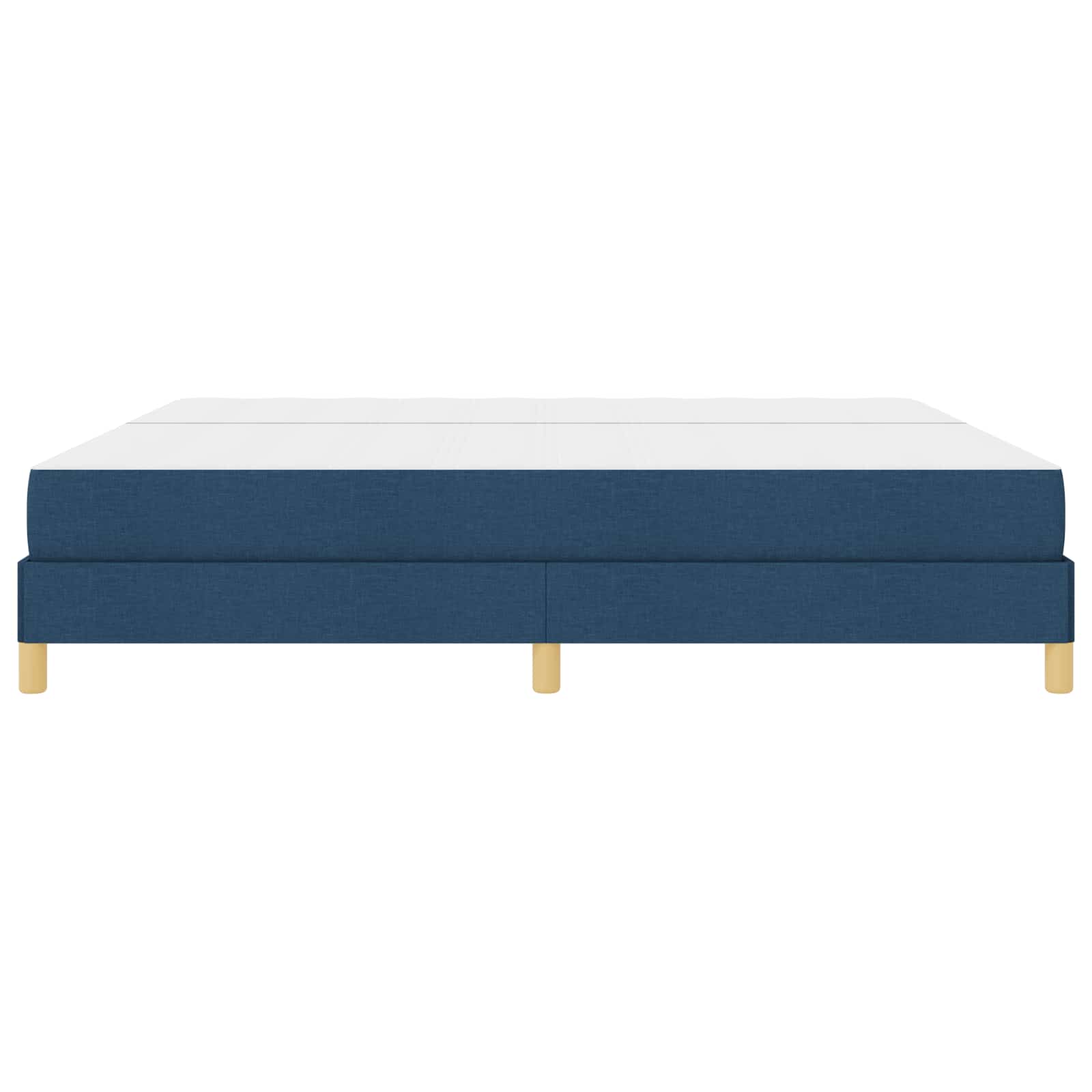 Letto a molle con materasso Blu 200 x 200 cm Tessuto | homemem39