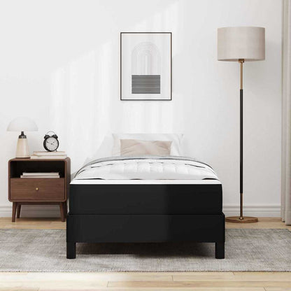 Struttura del letto con materasso Nero 80 x 200 cm Tessuto | homemem39