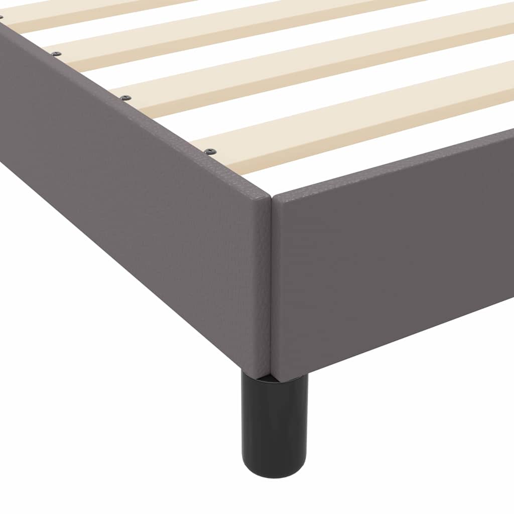 Struttura del letto con materasso Grigio 80 x 200 cm Tessuto | homemem39