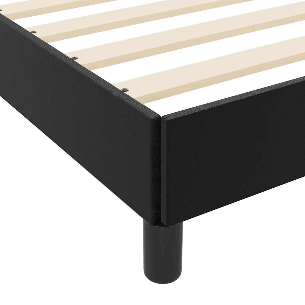 Struttura del letto con materasso Nero 90 x 190 cm Tessuto | homemem39