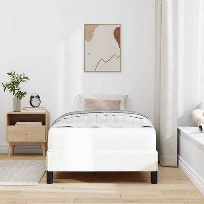 Struttura del letto Bianco Puro 90 x 190 cm Tessuto | homemem39