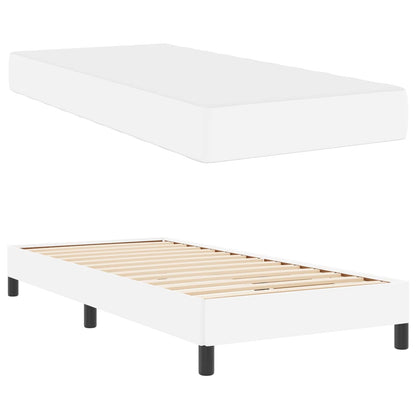 Struttura del letto Bianco Puro 90 x 190 cm Tessuto | homemem39