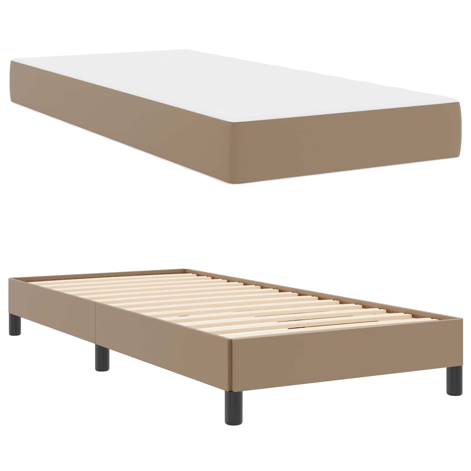 Struttura del letto Cappuccino 90 x 190 cm Tessuto | homemem39