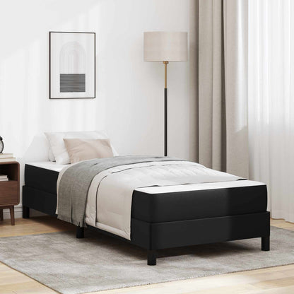 Struttura del letto con materasso Nero 90 x 200 cm Tessuto | homemem39