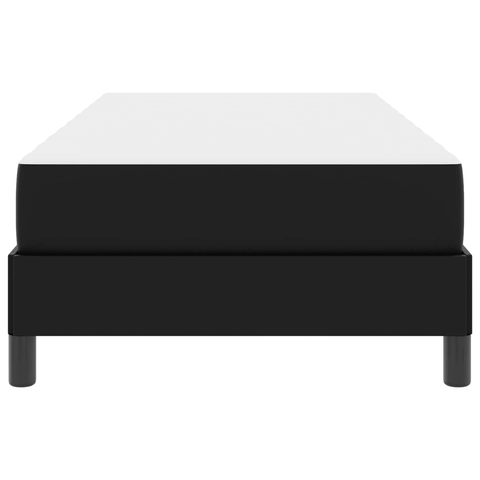 Struttura del letto con materasso Nero 90 x 200 cm Tessuto | homemem39
