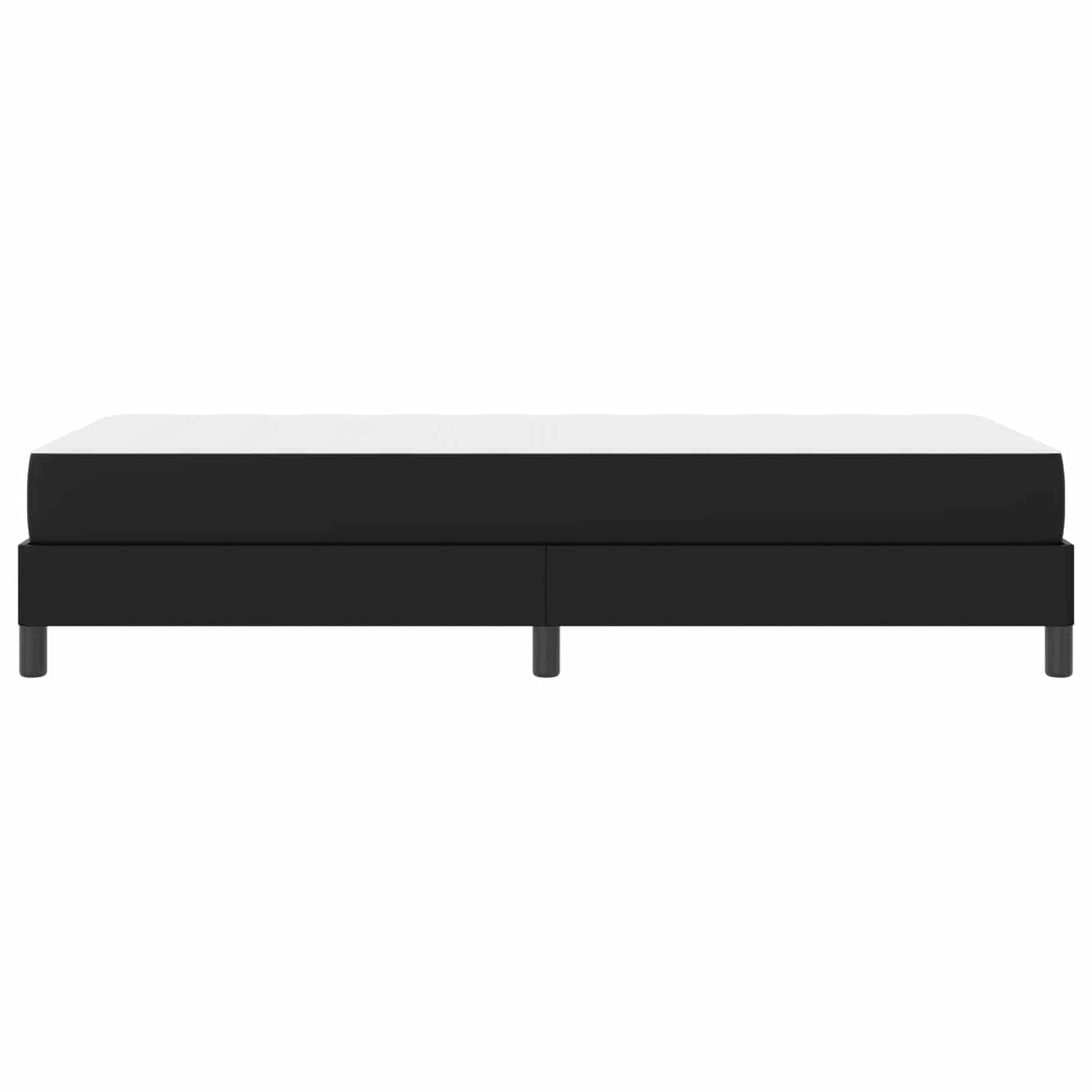 Struttura del letto con materasso Nero 90 x 200 cm Tessuto | homemem39
