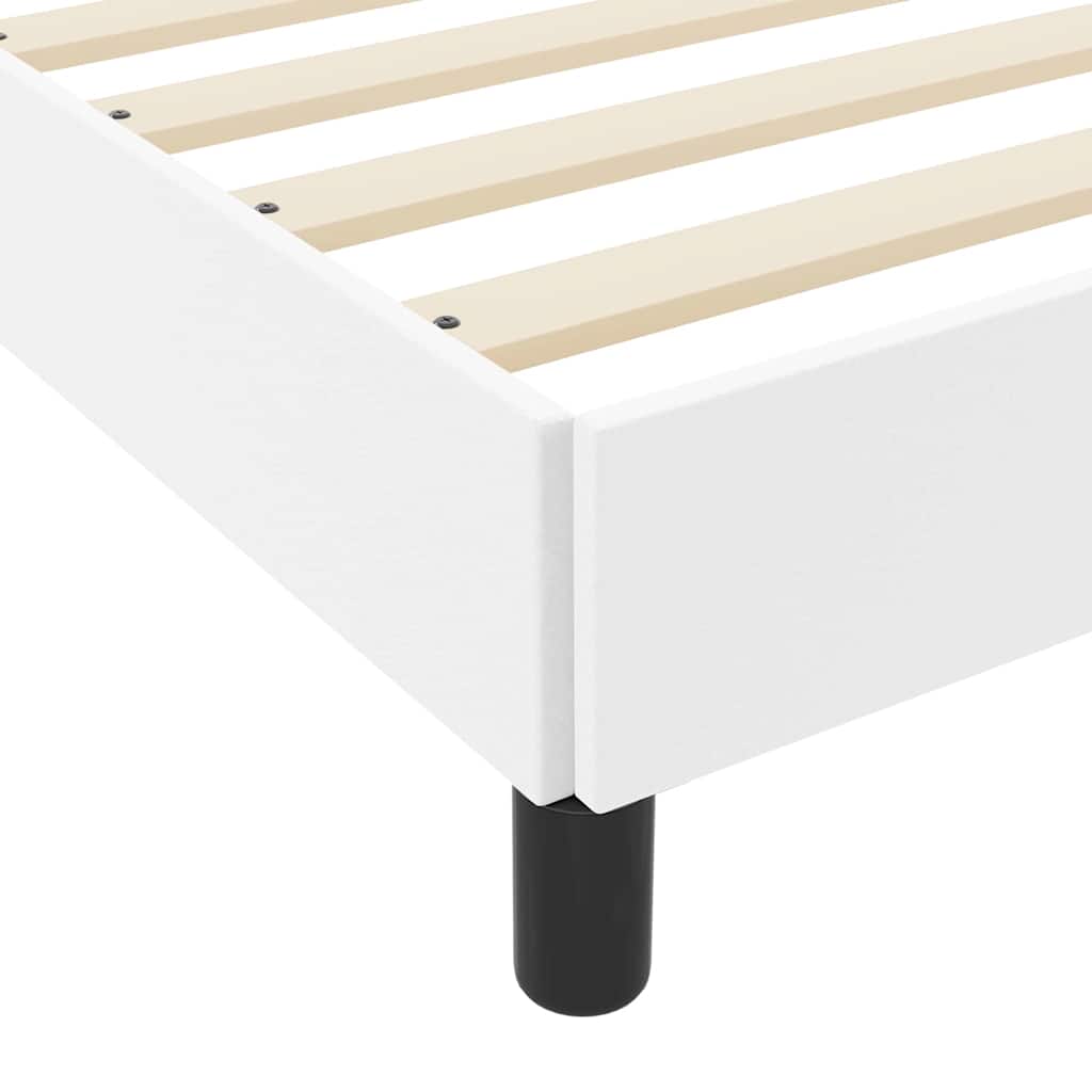 Struttura del letto Bianco Puro 90 x 200 cm Tessuto | homemem39