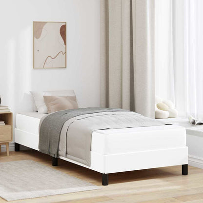 Struttura del letto Bianco Puro 90 x 200 cm Tessuto | homemem39