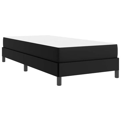 Struttura del letto con materasso Nero 100 x 200 cm Tessuto | homemem39