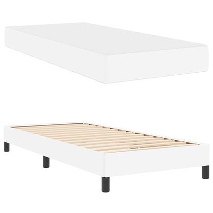 Struttura del letto Bianco Puro 100 x 200 cm Tessuto | homemem39
