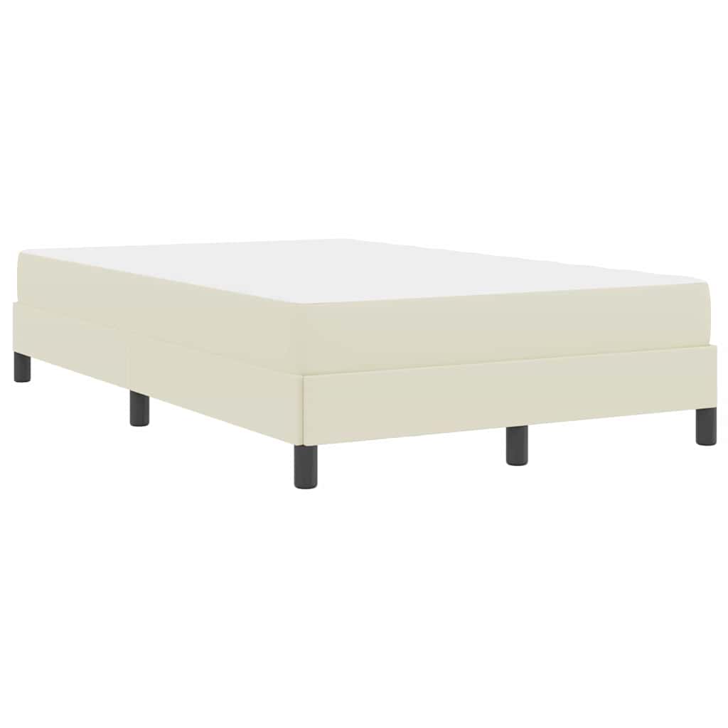 Struttura del letto con materasso Crema 100 x 200 cm Tessuto | homemem39