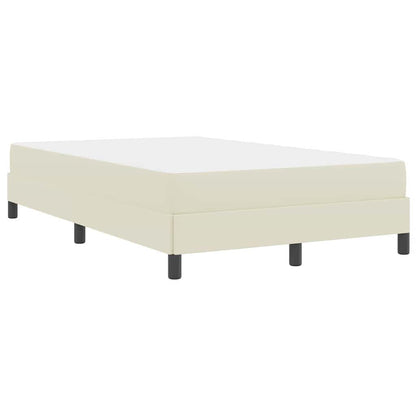 Struttura del letto con materasso Crema 100 x 200 cm Tessuto | homemem39