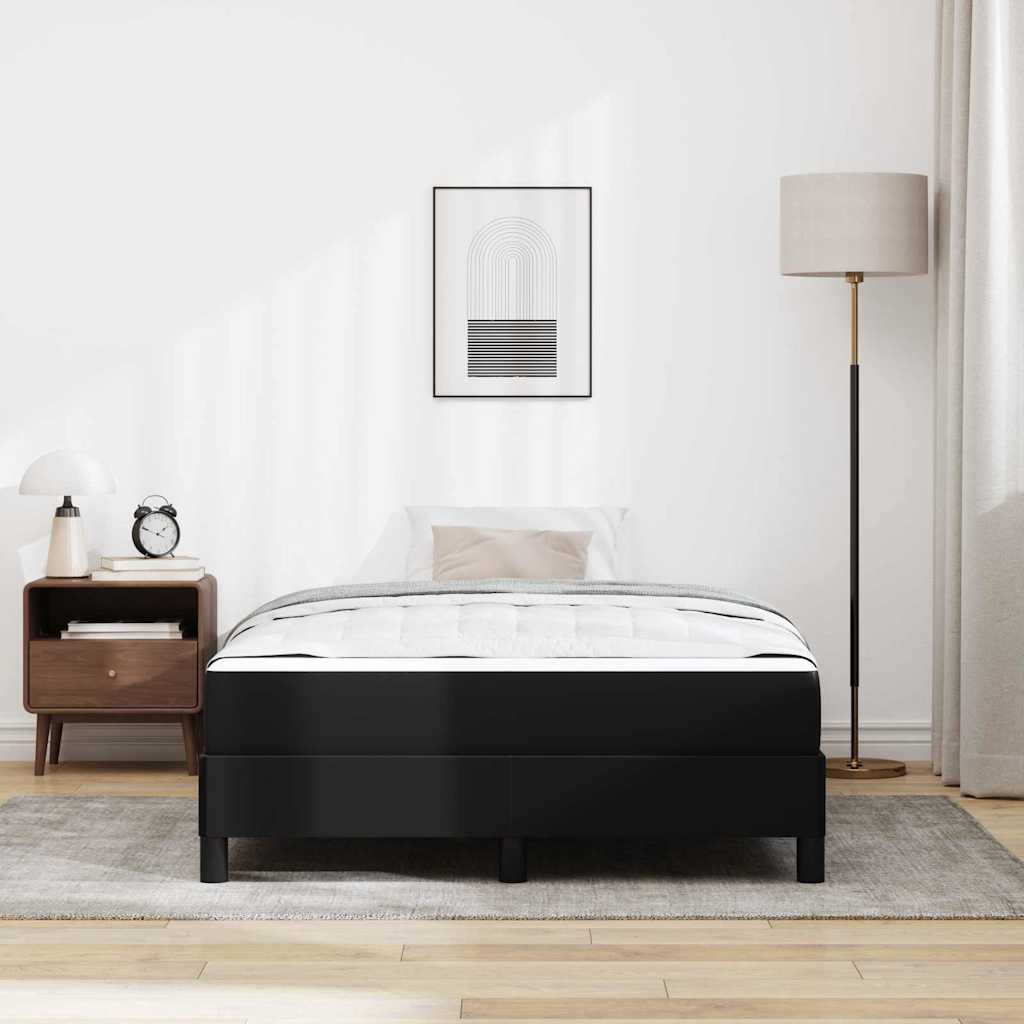 Struttura del letto con materasso Nero 120 x 190 cm Tessuto | homemem39
