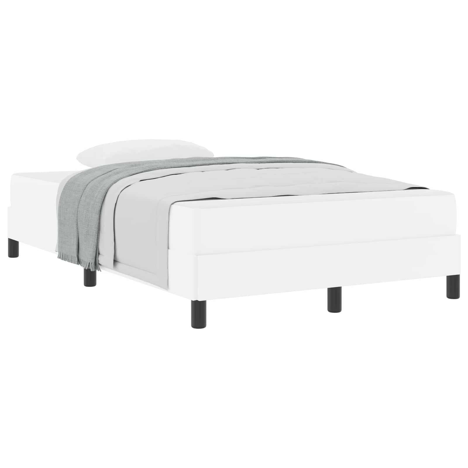 Struttura del letto Bianco Puro 120 x 190 cm Tessuto | homemem39