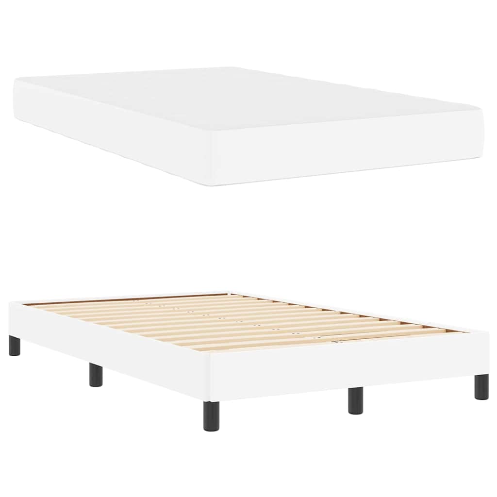 Struttura del letto Bianco Puro 120 x 190 cm Tessuto | homemem39
