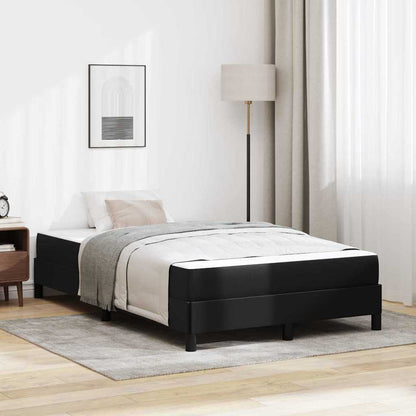 Struttura del letto con materasso Nero 120 x 200 cm Tessuto | homemem39