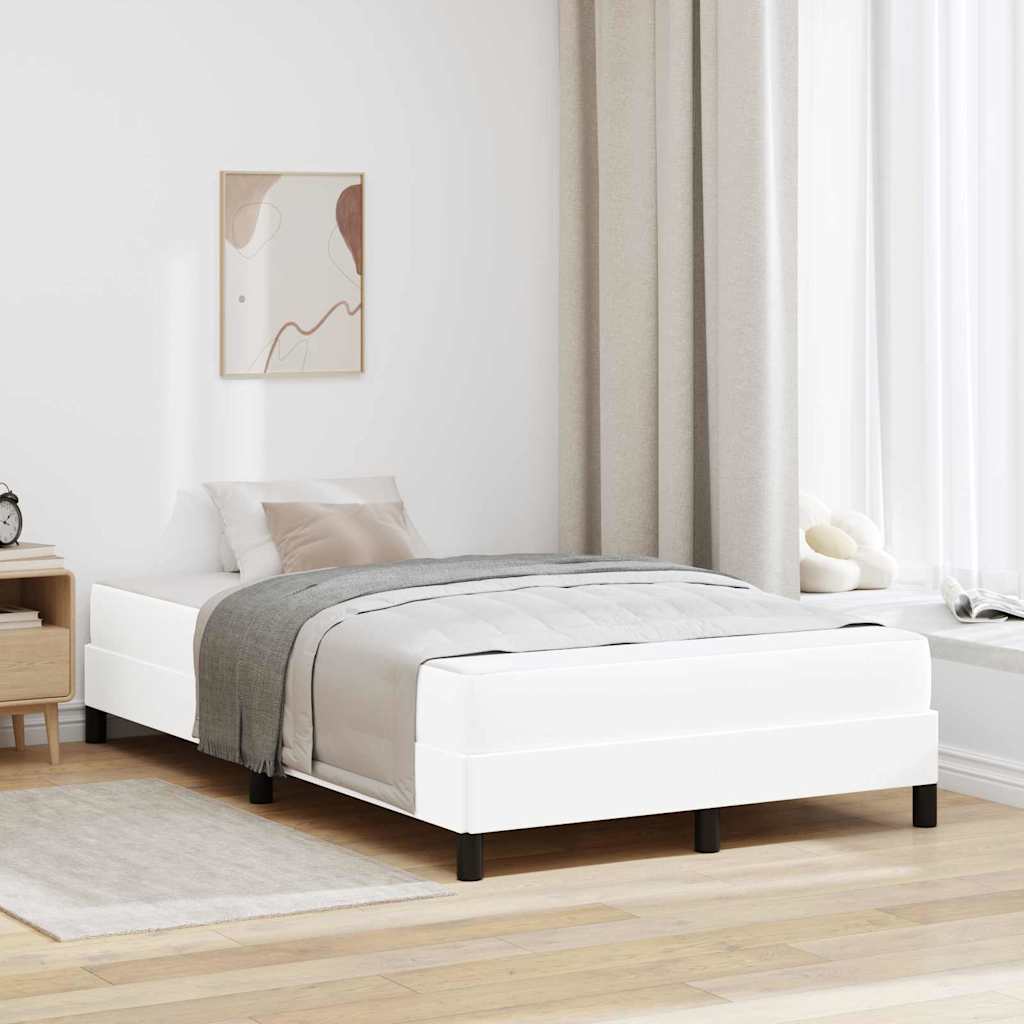 Struttura del letto Bianco Puro 120 x 200 cm Tessuto