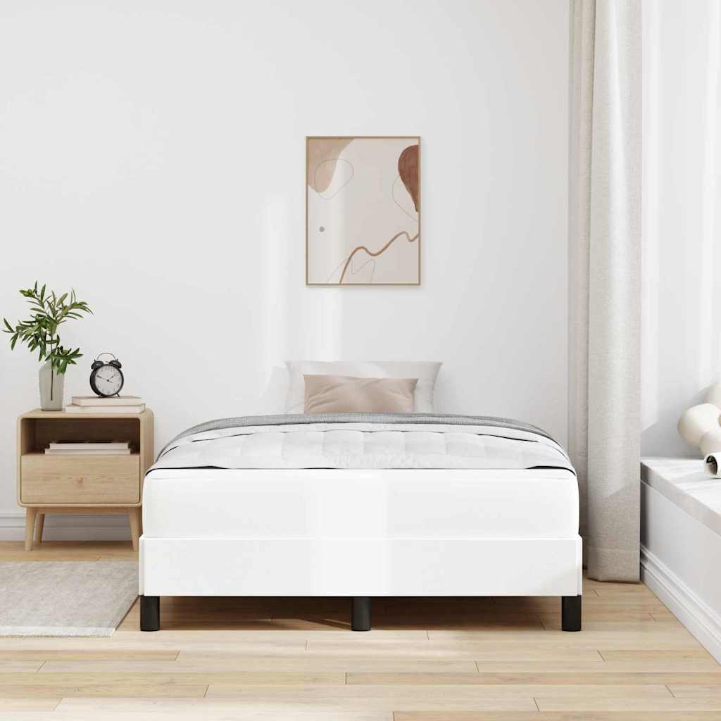 Struttura del letto Bianco Puro 120 x 200 cm Tessuto | homemem39