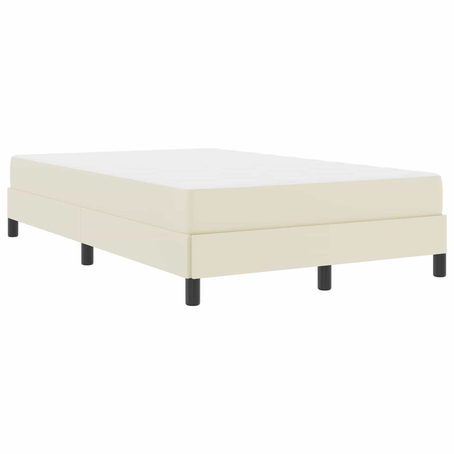 Struttura del letto con materasso Crema 120 x 200 cm Tessuto | homemem39