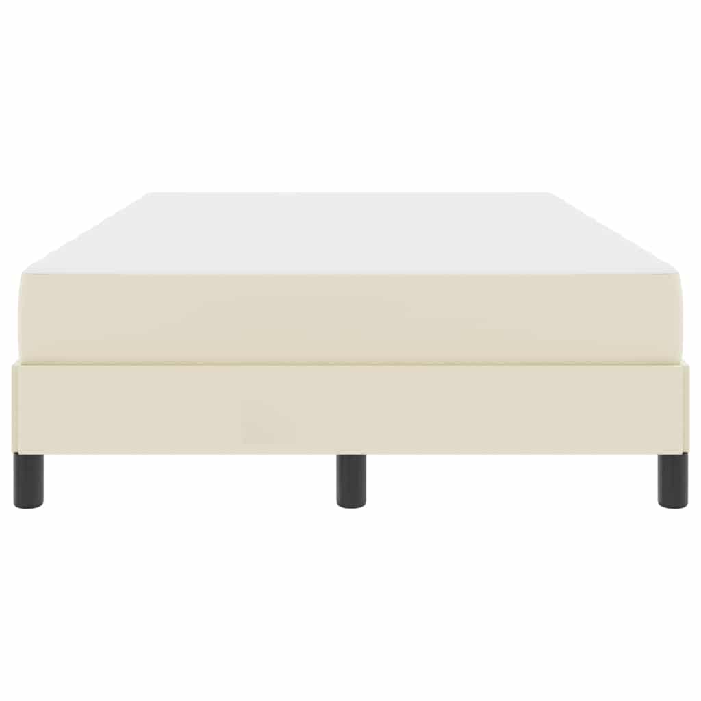 Struttura del letto con materasso Crema 120 x 200 cm Tessuto | homemem39